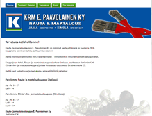 Tablet Screenshot of krm-paavolainen.com